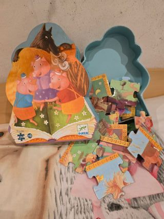 Puzzle Cuentos Cerditos y Lobo 24 piezas