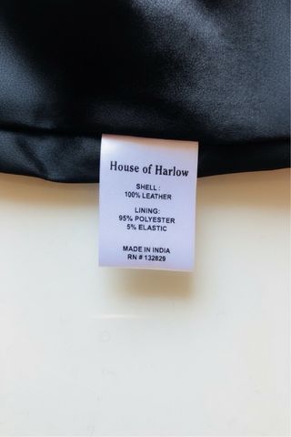 Nueva y etiqueta falda cuero House of Harlow 1960