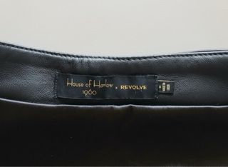 Nueva y etiqueta falda cuero House of Harlow 1960