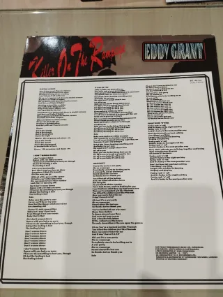 Vinilo Eddy Grant R.O.T.H. Rampage Reggae