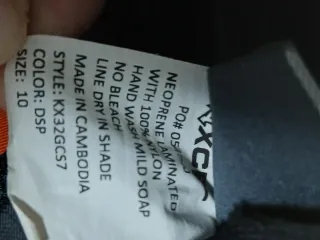 Traje neopreno niño 3/2 negro/naranja