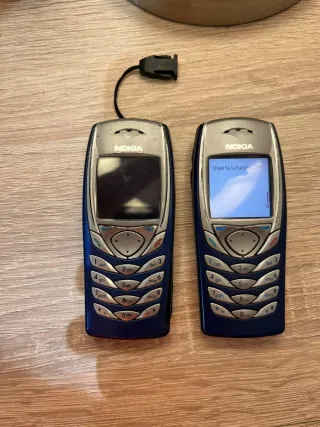 2 Teléfonos Móvil Nokia 6100 Azul/Plata