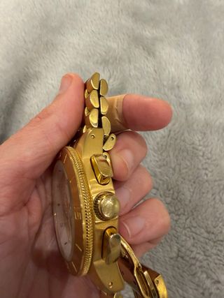 Reloj Folli Follie Dorado Cronógrafo