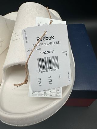 Reebok Chanclas Clean Slide, talla 43