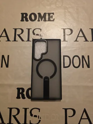 Funda S22 Ultra Transparente con Aro