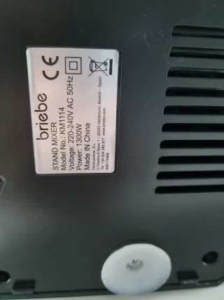 Amasadora de cocina con accesorios