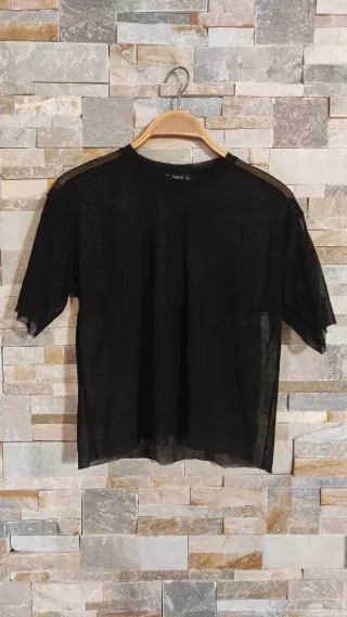 Camiseta SHEIN Malla Transparente