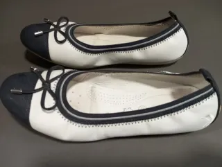 Bailarinas azul y blanco