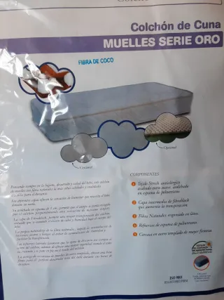 Cuna Sweet Bear + colchón y colcha