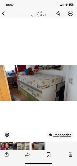 Cama juvenil con cajones