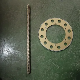 Cadena y corona para kart