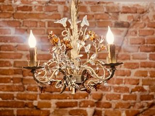 Antigua lámpara araña Tole Italiano Murano