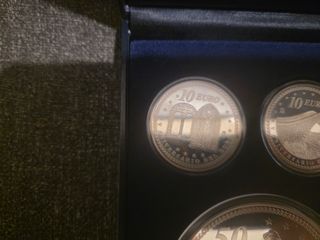 Caja de 4 Monedas de Plata FNMT Colección