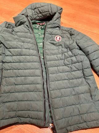 Abrigo niño El Pulpo verde. Talla 10-12