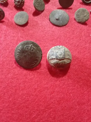 Lote de botones antiguos