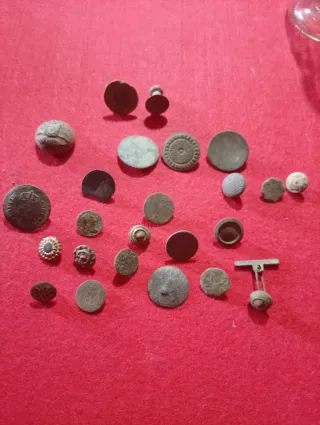 Lote de botones antiguos