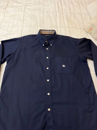 Camisa Burberry Azul Hombre