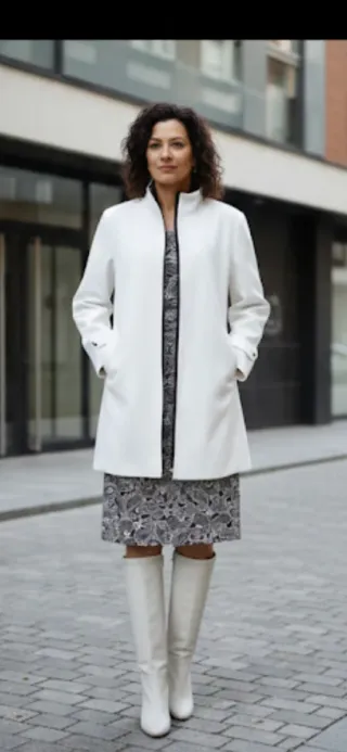 Abrigo tres cuartos polar impermeable