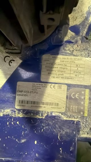 Extractor de humos taller/garaje