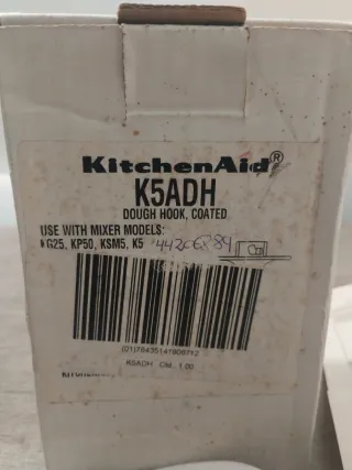 KitchenAid K5ADH Gancho Amasador Recubierto