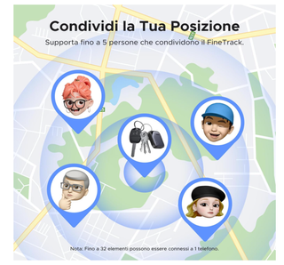 Ugreen Localizzatore Bluetooth 4 Pezzi