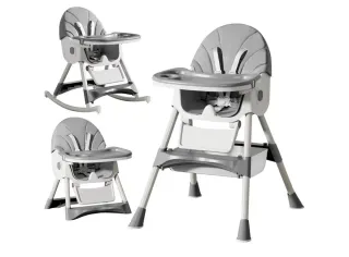 Tronas de bebé gris y blancas