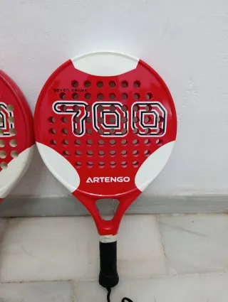 Bolsa y 2 paletas pádel Artengo
