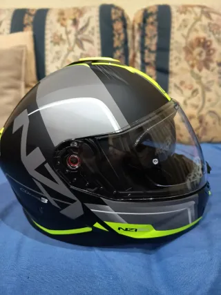 Casco Moto NZI Talla M Negro/Amarillo