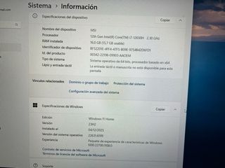 Portátil Gaming MSI GF63 12VE