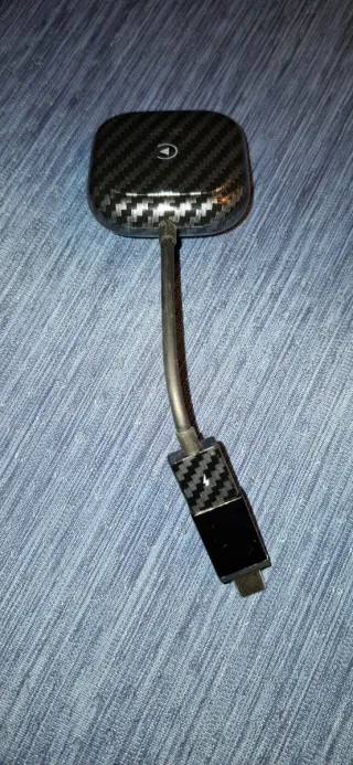 Adaptador CarPlay Negro Fibra Carbono