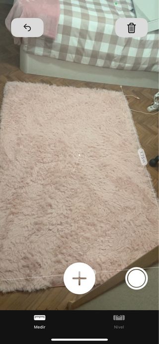 Alfombra suave rosa para habitación