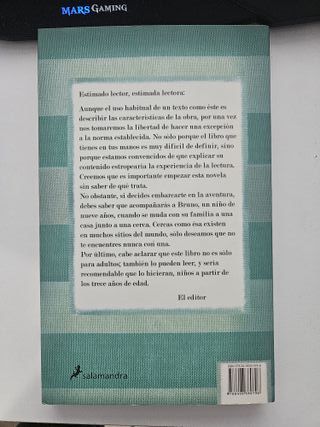 El Nino con el Pijama de Rayas (Spanish Edition)