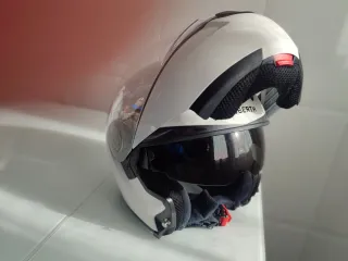 Casco de moto blanco Schuberth talla M