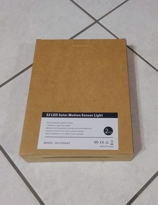 2x Lampade Solari LED con Sensore Movimento