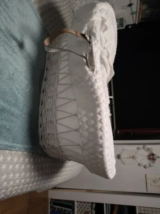 Moisés para bebé blanco