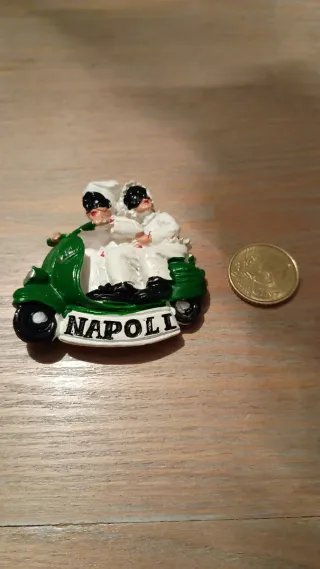 Imán de nevera Nápoles scooter