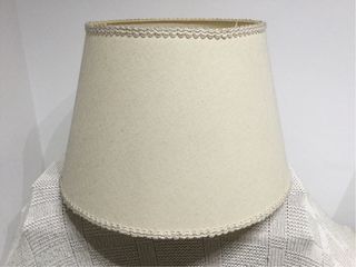 Pantalla de lámpara grande beige