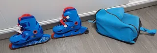 Patines en línea para niños y bolsa