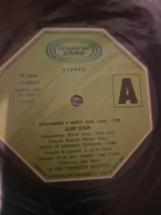 Vinilo Lluis Llach - Campanades a Morts