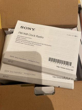 Radio Despertador Sony Blanco