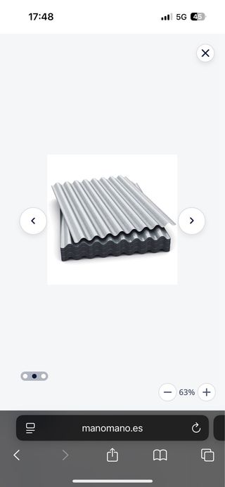 Placas de aluminio 3,20 x 1.20 m