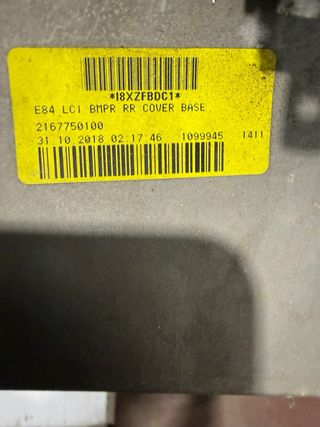 Spoiler paragolpes trasero BMW x1