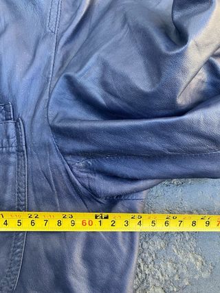 Giacca Pelle Ruffo Paoletti Vintage Blu XL