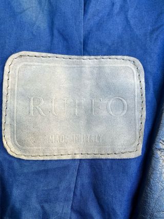 Giacca Pelle Ruffo Paoletti Vintage Blu XL