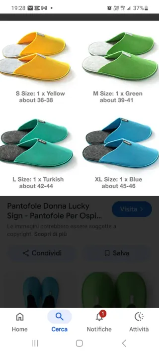 Set ciabatte ospiti in feltro