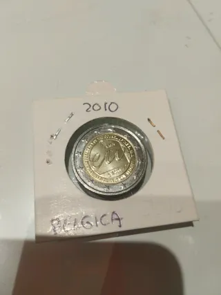 Moneda 2 euros Bélgica 2010