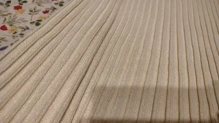 Falda plisada blanca brillante talla M