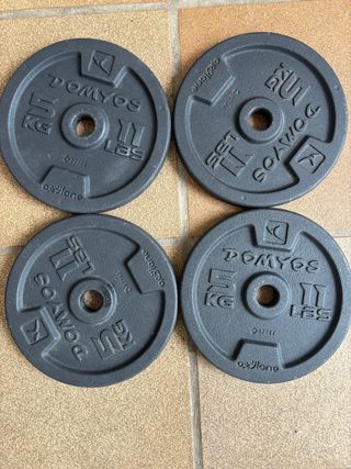 4 Discos Pesas DOMYOS 5kg (11 lbs)