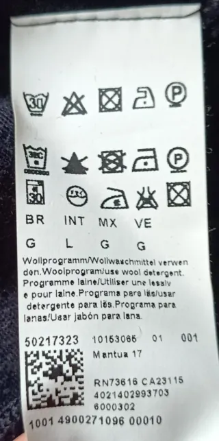 Cardigan Hugo Boss Lana, Cashmere e Seta Nero L