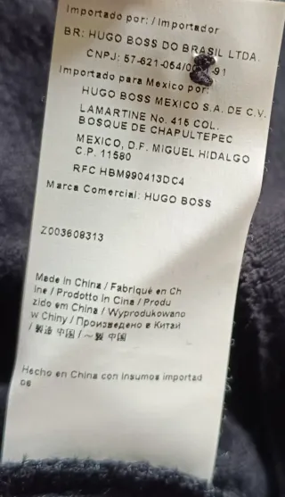 Cardigan Hugo Boss Lana, Cashmere e Seta Nero L